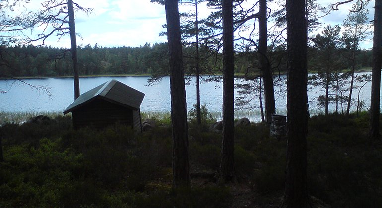 Vindskyddet vid Åkebosjön