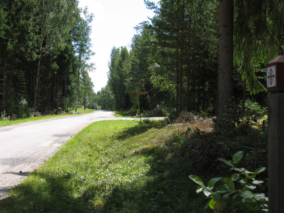 Crossroad at St Olav Rombo Way