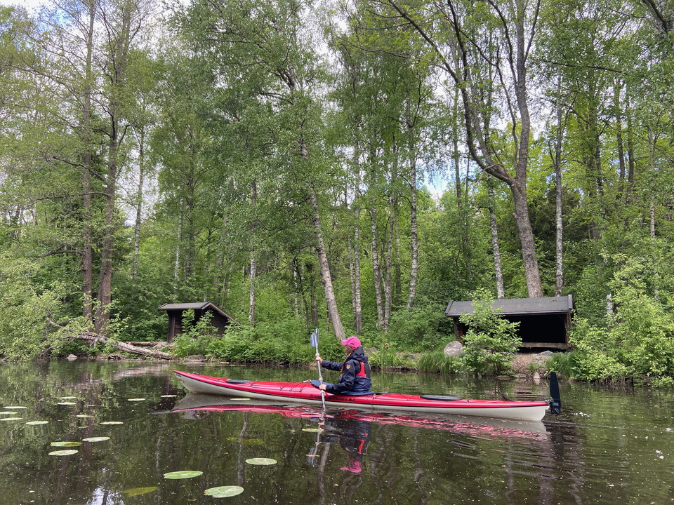 Kolarmoraåns vindskydd nära Vällen
