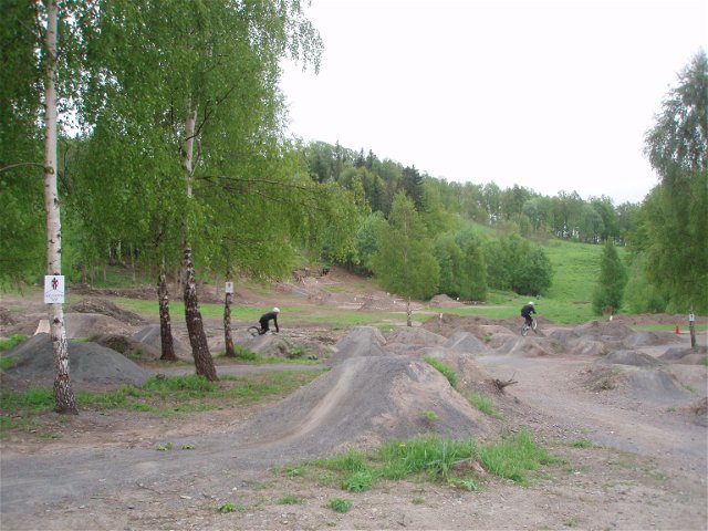 Bikepark at Lustigkulle hill