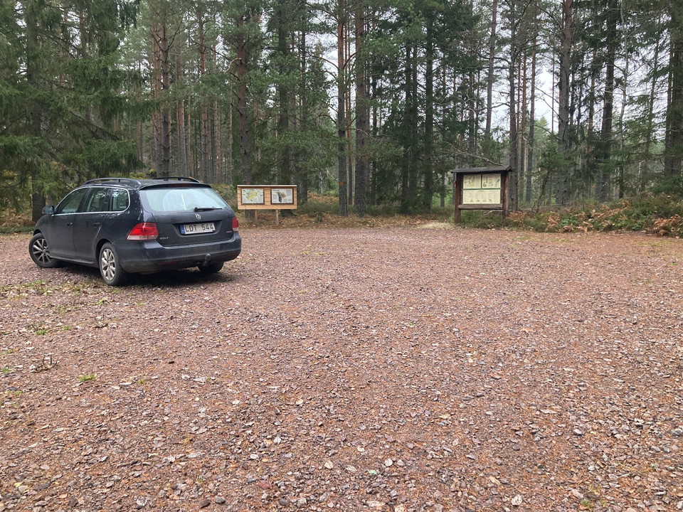 Parkeringen vid Perkils kättil