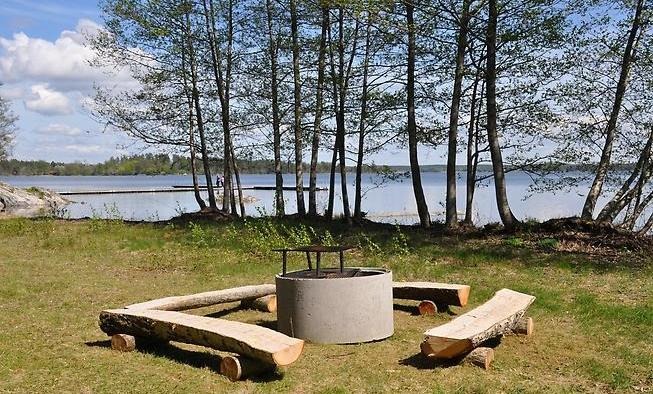 Grillplats vid badplatsen