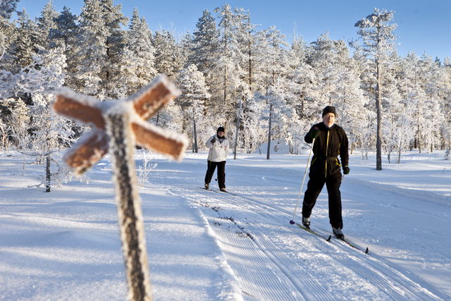 Storskällsmyren skidåkning