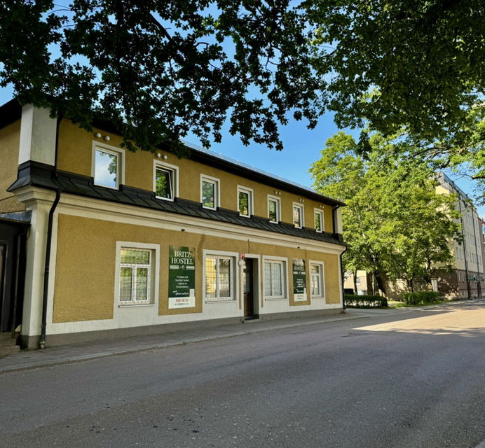 Exteriör av Britz Hostel i Kristinehamn