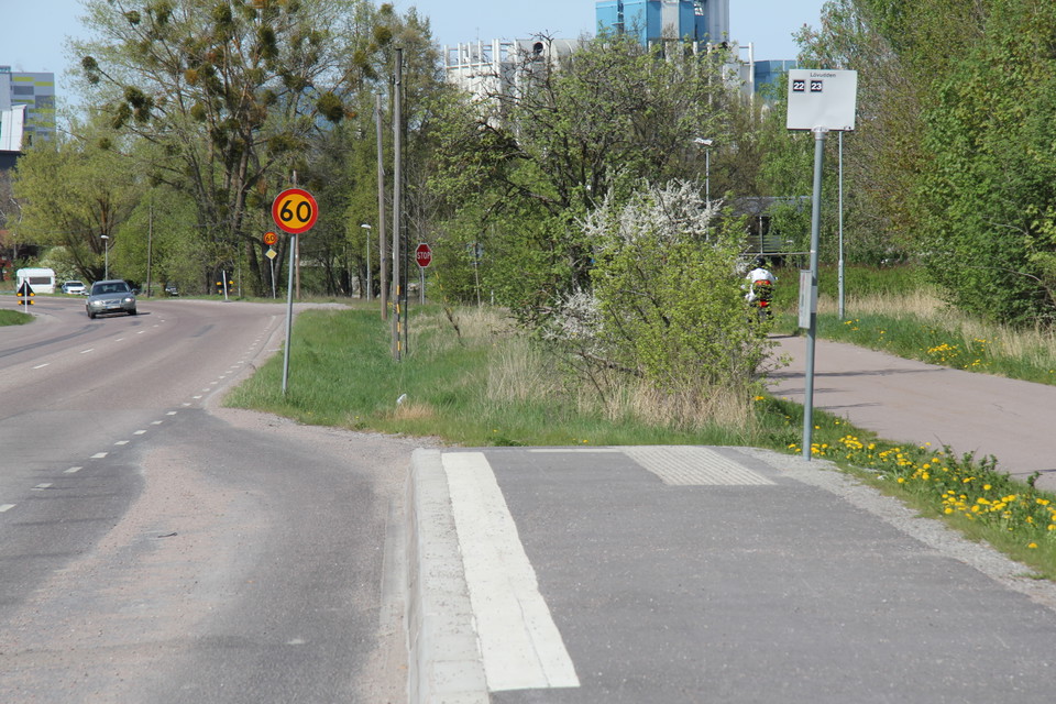 Busshållplats.