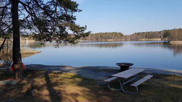 Grillplatser vid badberget