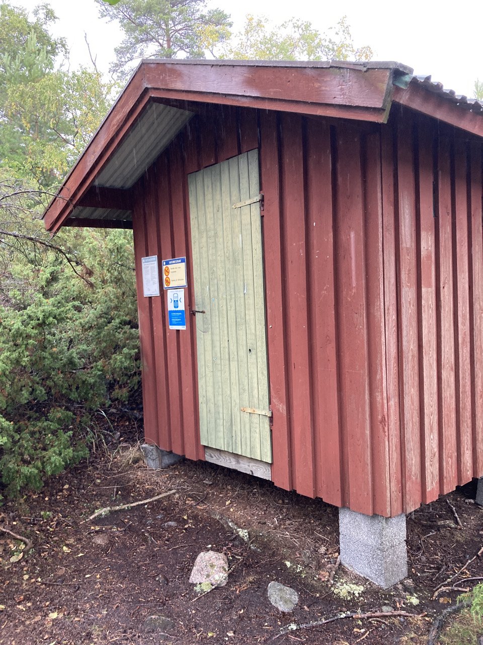 Toalett och sopbod norra Koxviken, Biskopsö