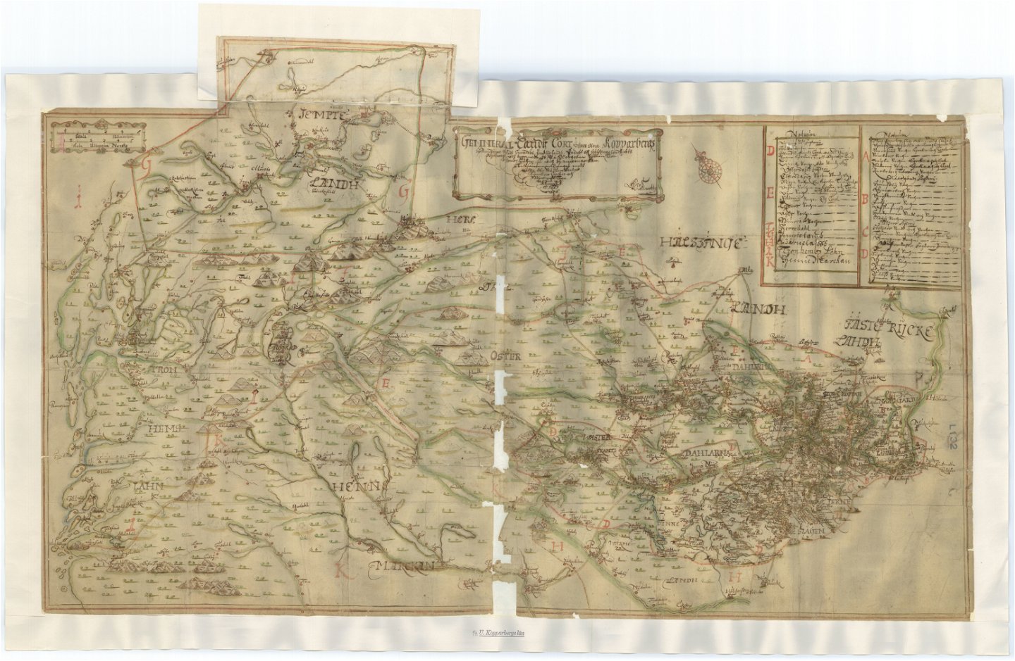 Schallrooths karta från 1679, över St Kopperbergs höftigedöme