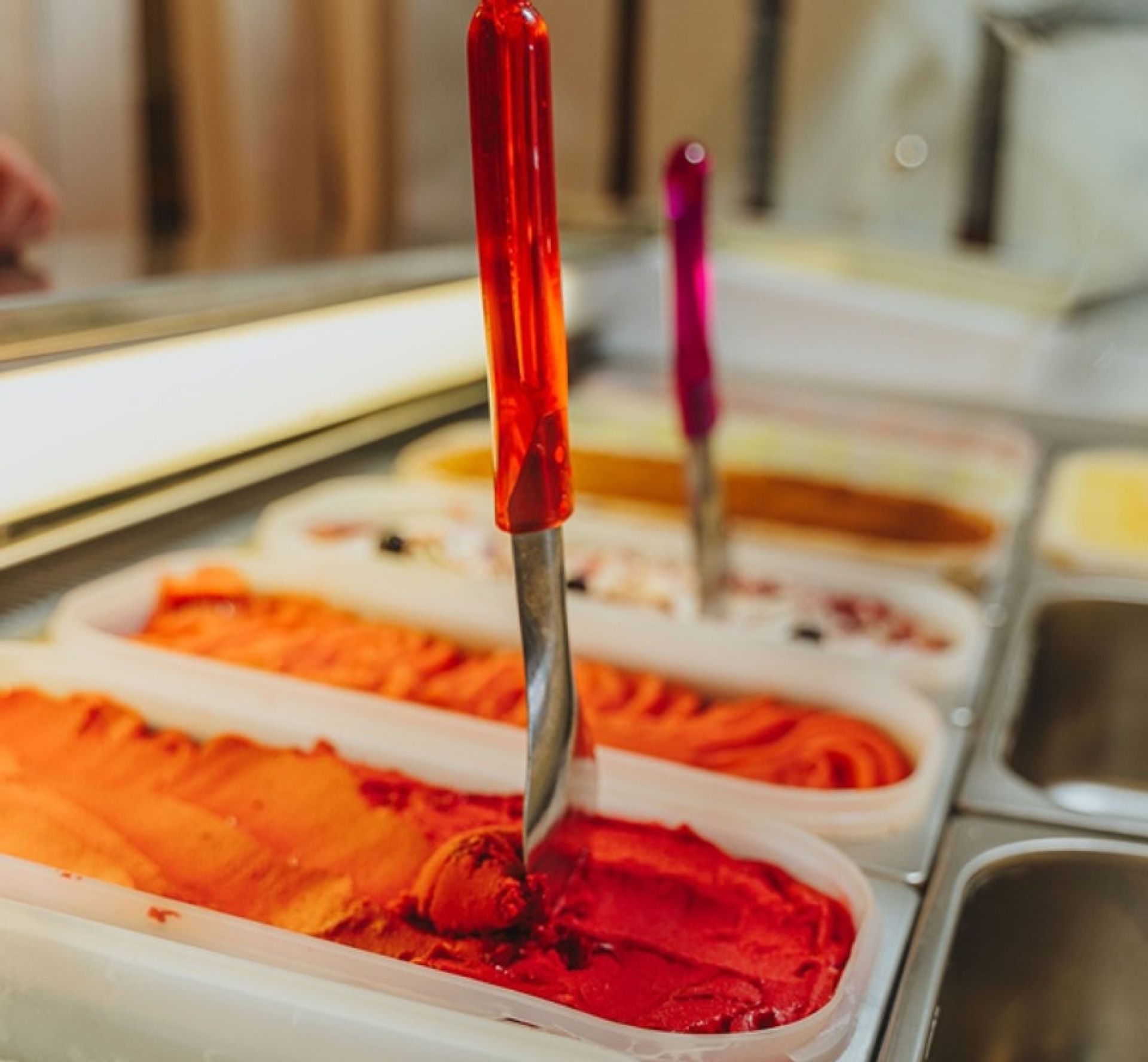 Gelato hos Oliveriet i Kristinehamn.