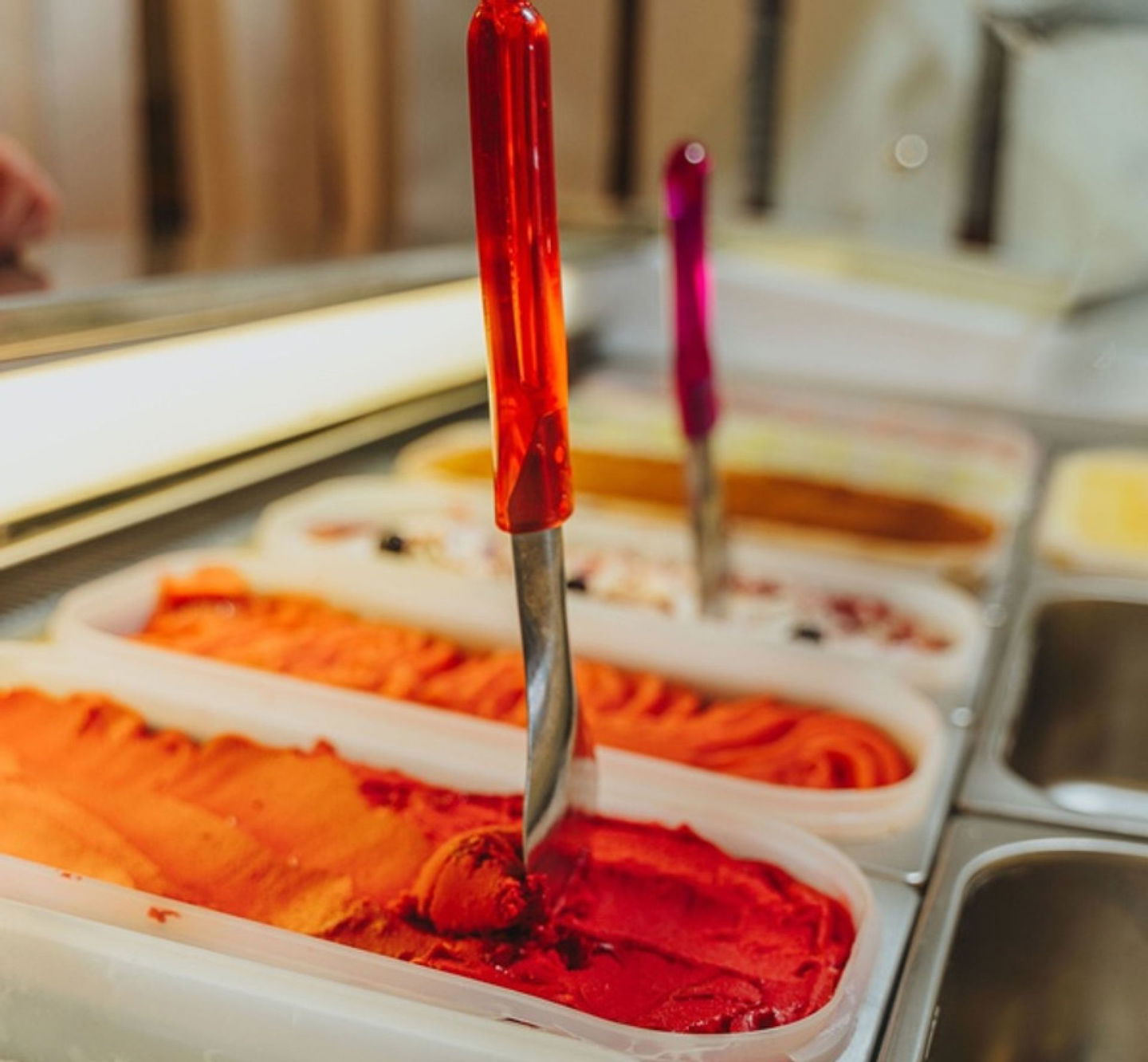 Gelato hos Oliveriet i Kristinehamn.