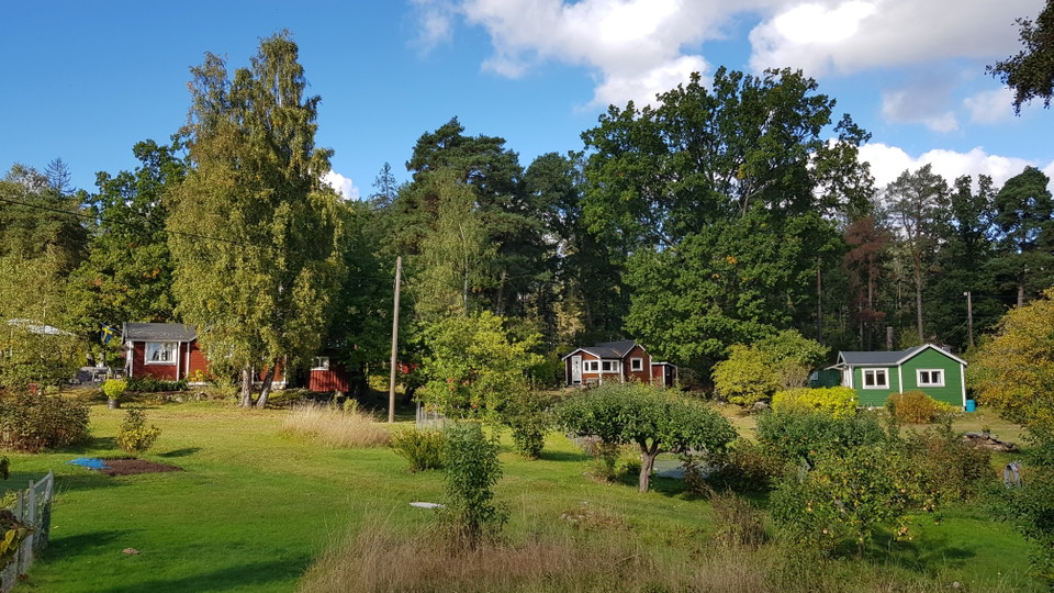Stugor i Dalakolonin. Foto Lidingö stad