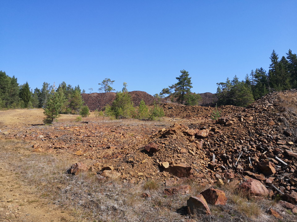 Vy över gruvområdet