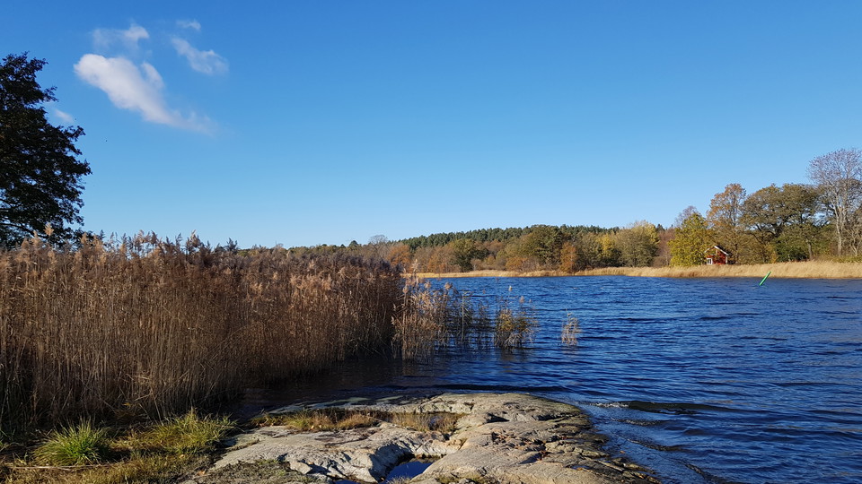 Kyrkviken sedd från Ekholmsnäs. Foto Lidingö stad