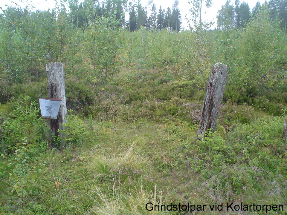 Grindstolpar vid Kolartorpen.