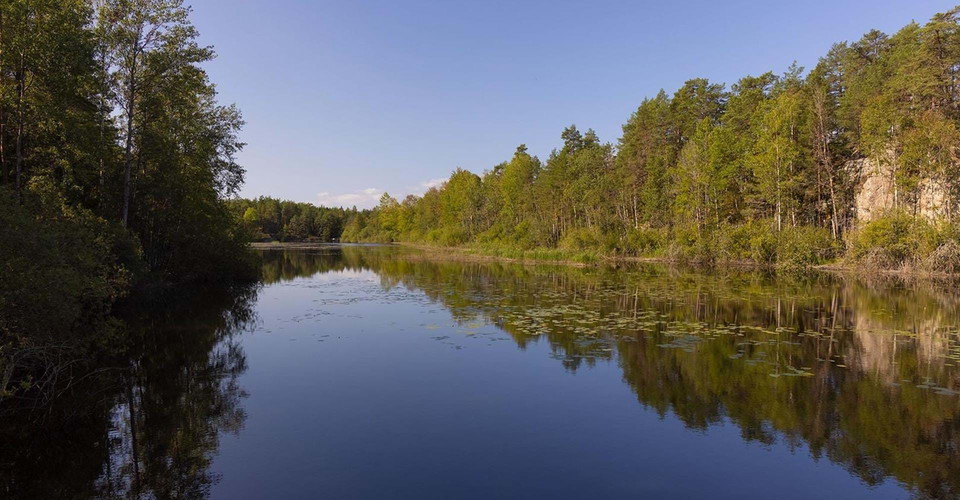Vackert vid kvarndammen nära Stegeborg.
Söderköping