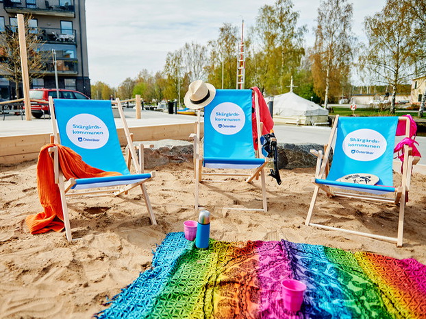 Citybeach i Östra kanalstaden