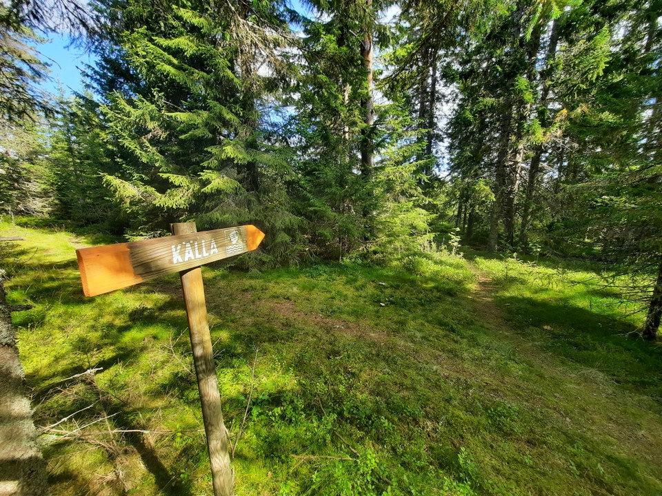Tydligt skyltat från Finnskogsleden