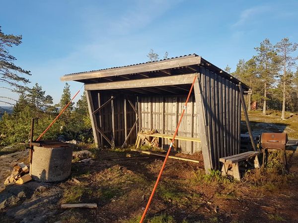 Vindskydd vid Klippstugan