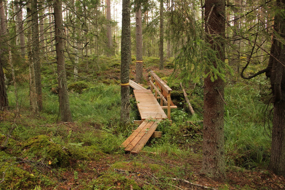 Bro på leden mellan Mixan och Nickbo.