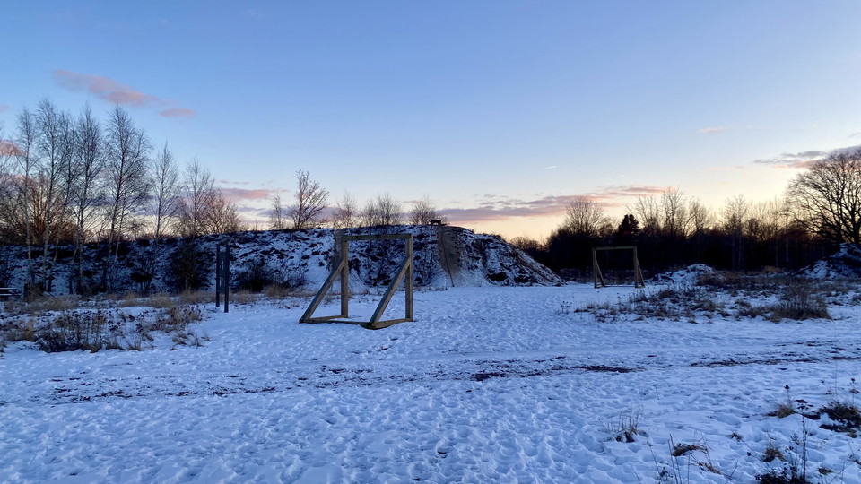 Lekkulle och lekyta, vinter