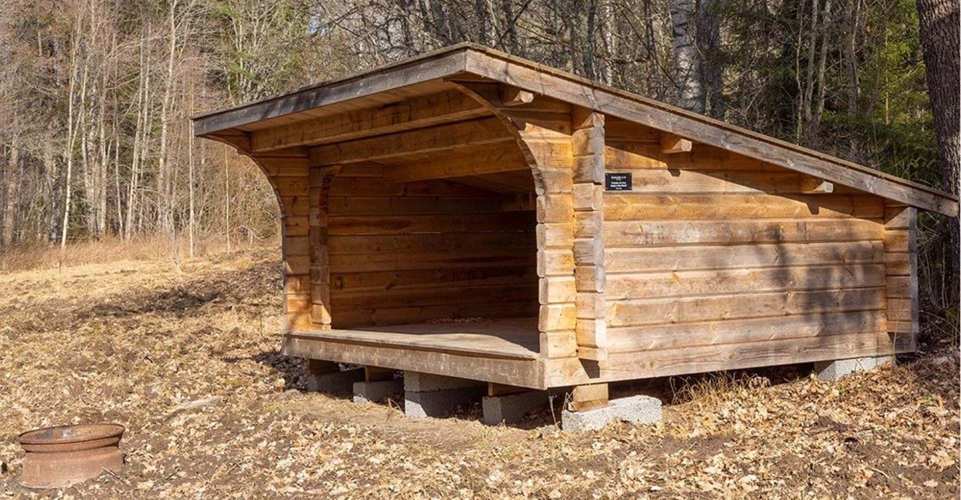 Gäddån, vindskydd