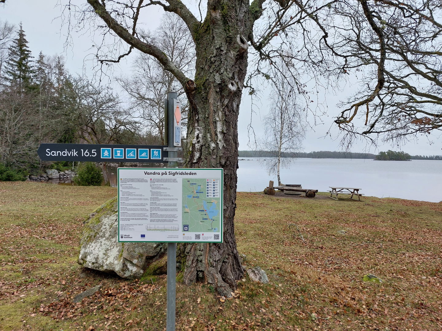 Sigfridsleden passerar förbi