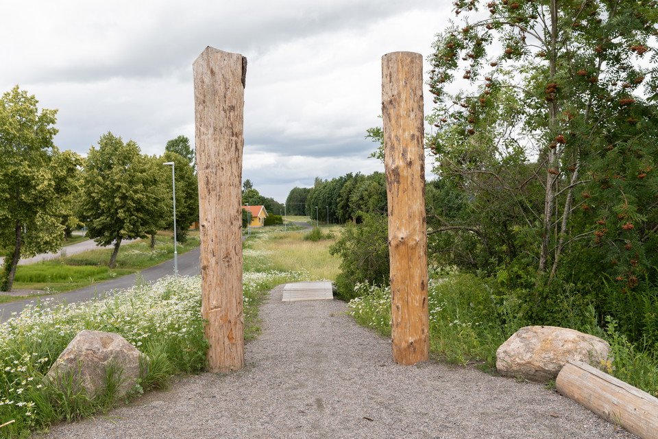 Vy över pumptracken. Starten.