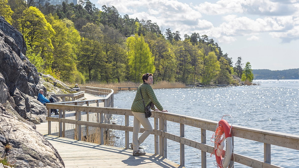Bryggväg längs Lilla Värtan. Foto Eddie Granlund