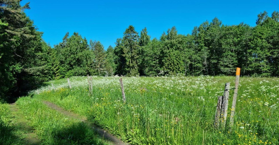 Vid Lundbyvallen följer leden motionsspår och småvägar.
Etapp: Bleckenstad - Lundbyvallen
Mjölby