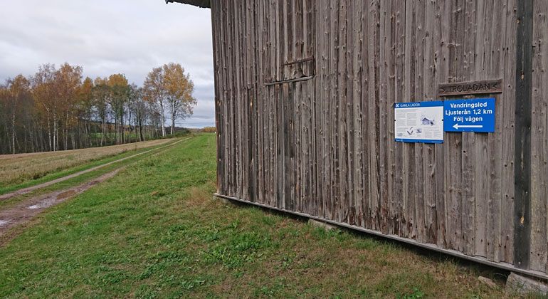 Troladan med information