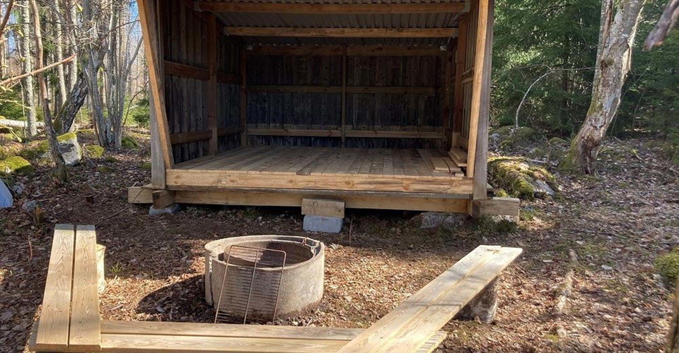 Vindskydd Långsjön Etapp: Falerum-Rumma