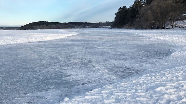 Skridskoåkning på Mälaren