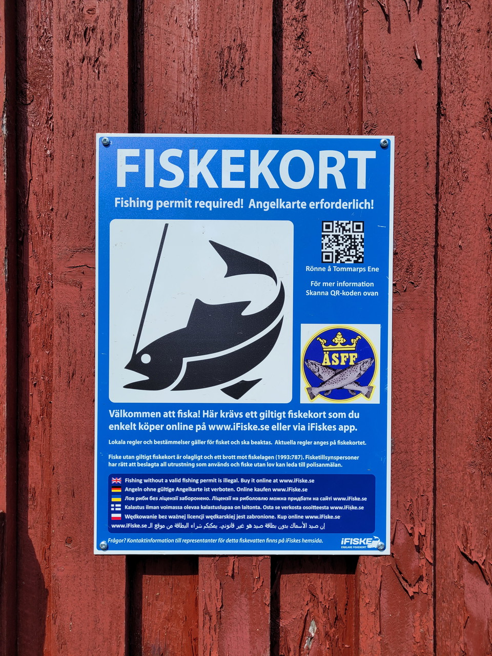 Fiska i Rönne å vid Tomarps ene, köp fiskekort enkelt