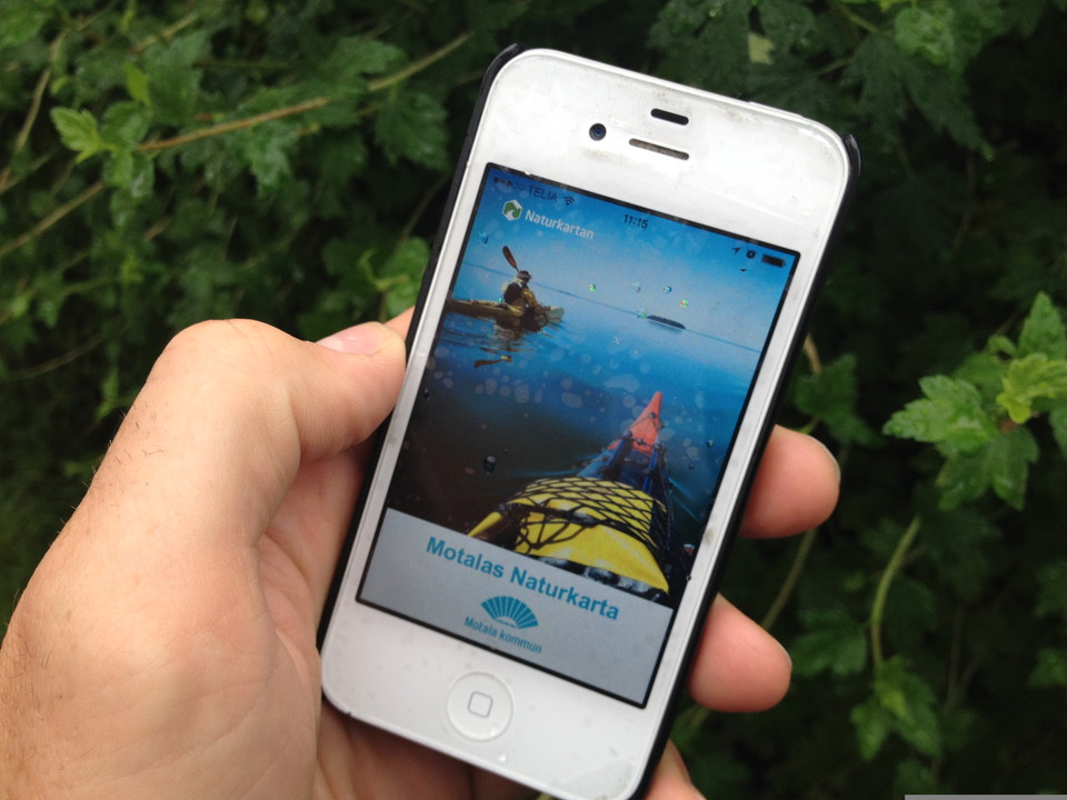 Ladda ner naturkartan som app till din smarta telefon