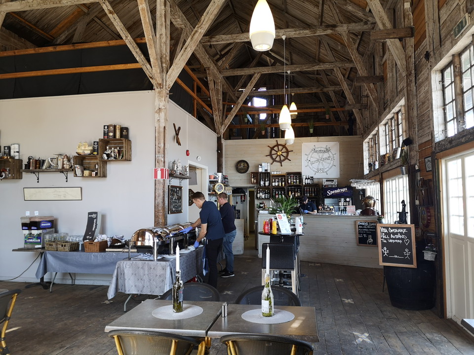 Interiör Bryggan restaurang