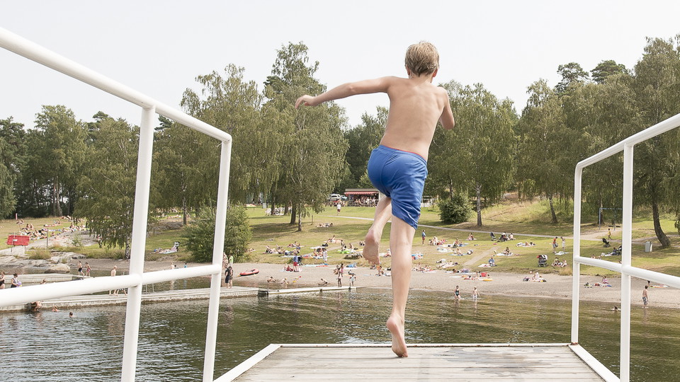 Fågelöuddebadet. Foto Bo Vading