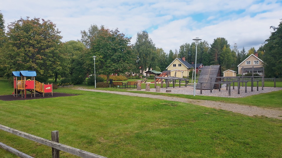 Lekpark i centrala Ramsjö