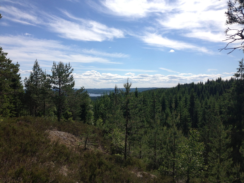 Leden snirklar sig upp på höjden och erbjuder vacker utsikt!