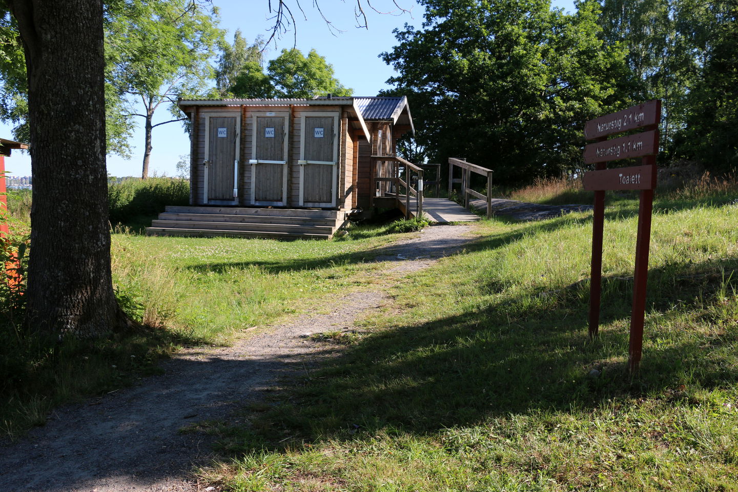 Toaletter på Östra Holmen.