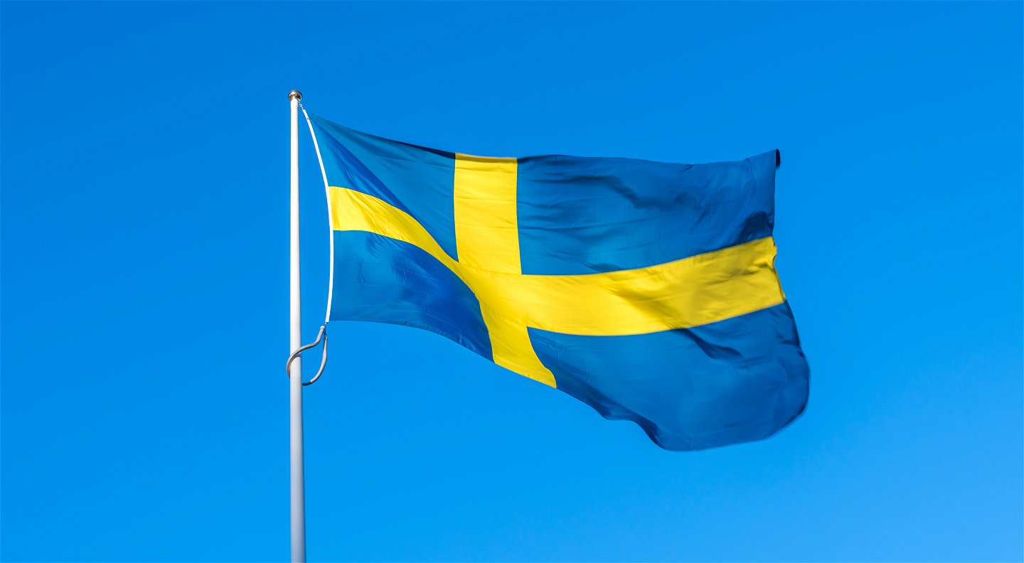 Svenska flaggan på nationaldagen
