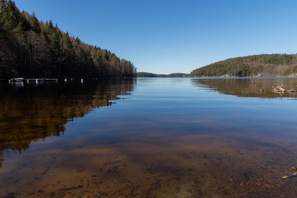 Utsikt över Ågelsjön söderifrån.
