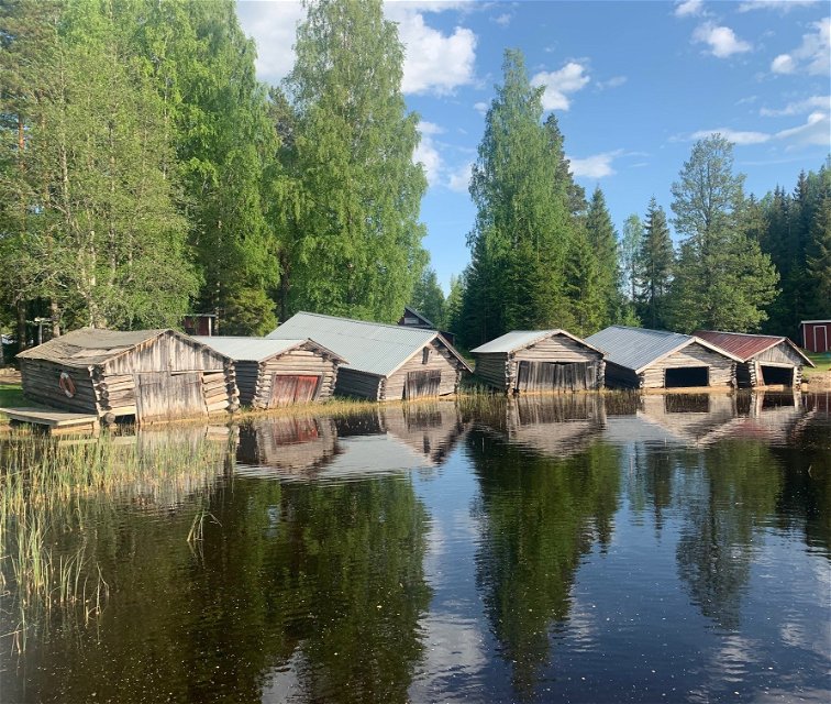 Båthusen i Röstabo.