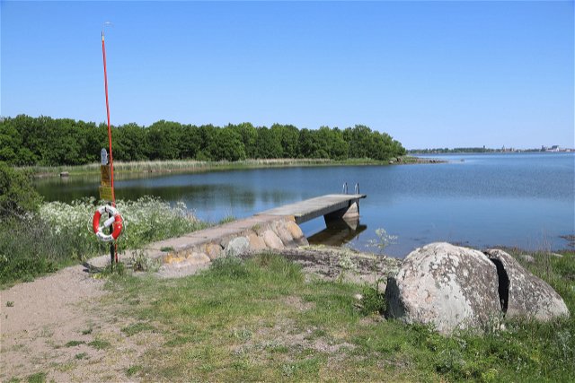 Badplats vid Stensö udde