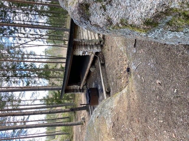 Bild på vindskydd Bleckenstad från sidan