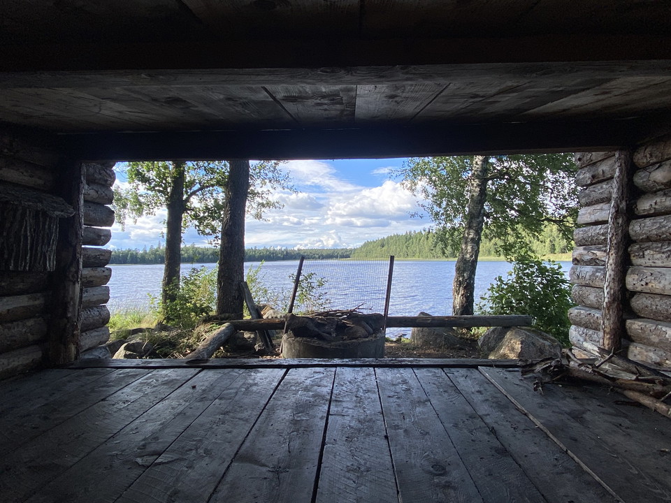 Vindskydd i Toftsjön Surahammar