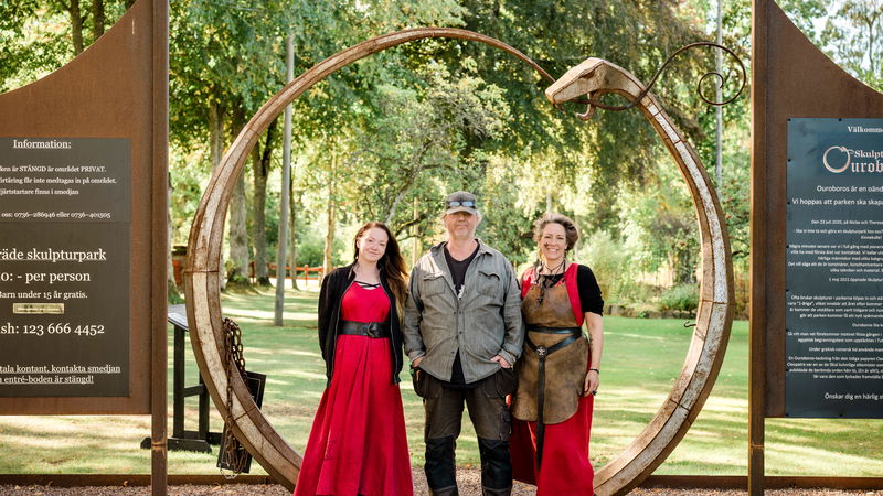 Sculpture Park Ouroboros and Smithy Therese