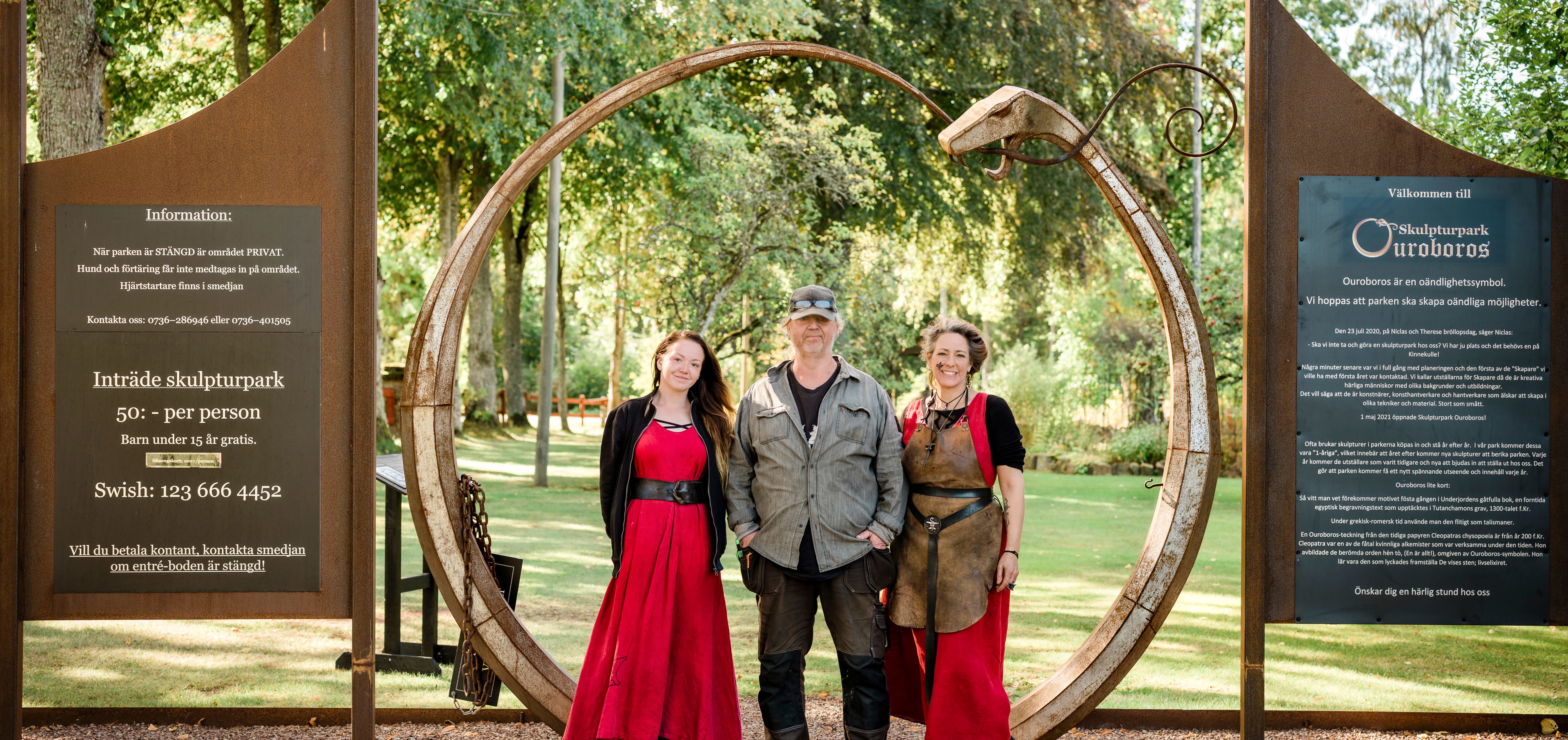 Skulpturpark Ouroboros och Smedja Therese