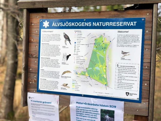 Informationstavla vid Vårgårdavägen/Bergtorpsstigen