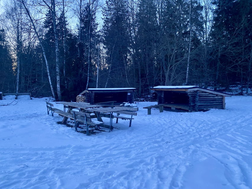 Vindskydd intill Värsnäsgården