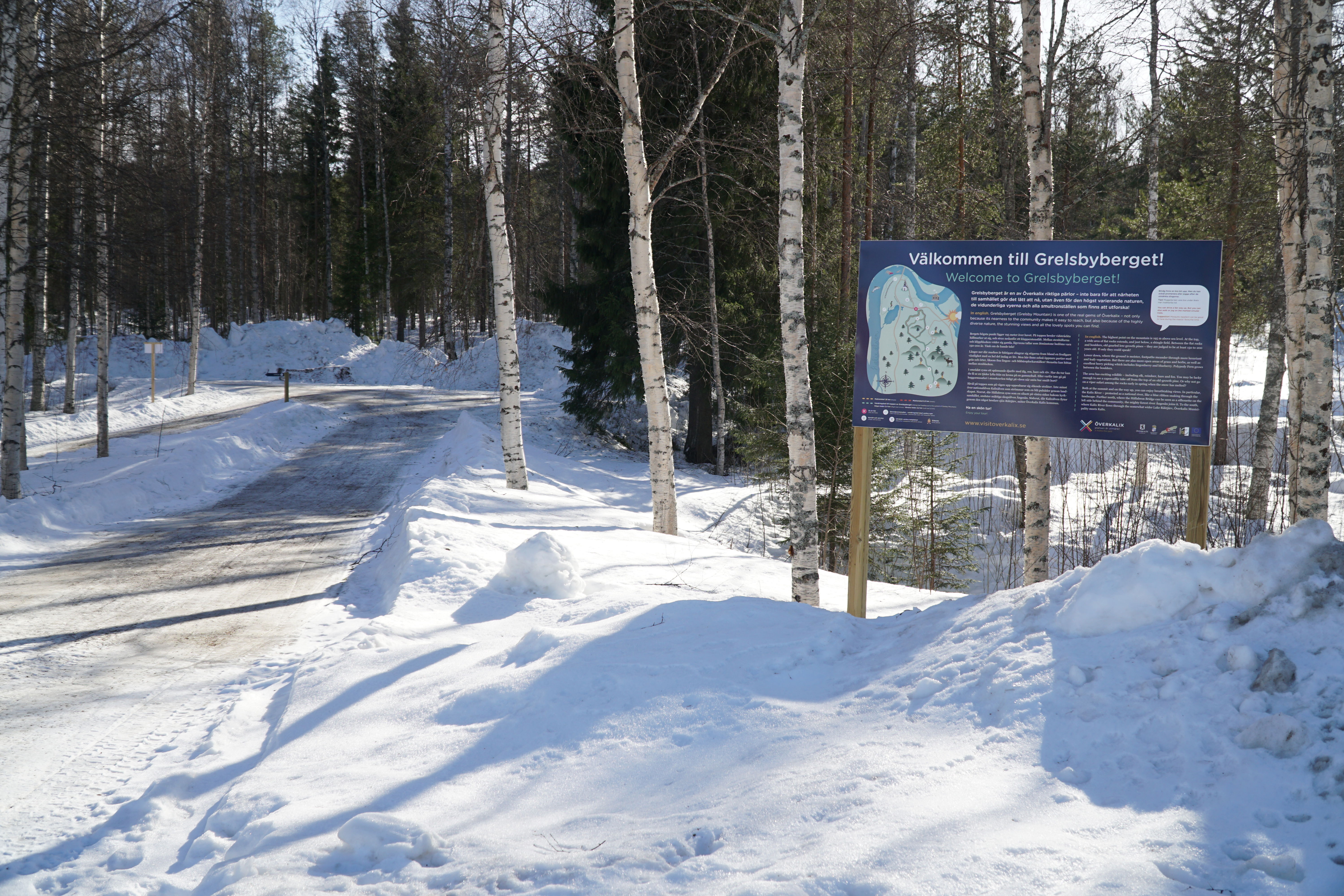 Grelsbyberget mountain 1,6 km (yellow) | Naturkartan